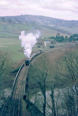 Stone Train Departing Tintern Abbey Station