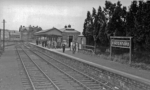 Cinderford Station, circa 1950